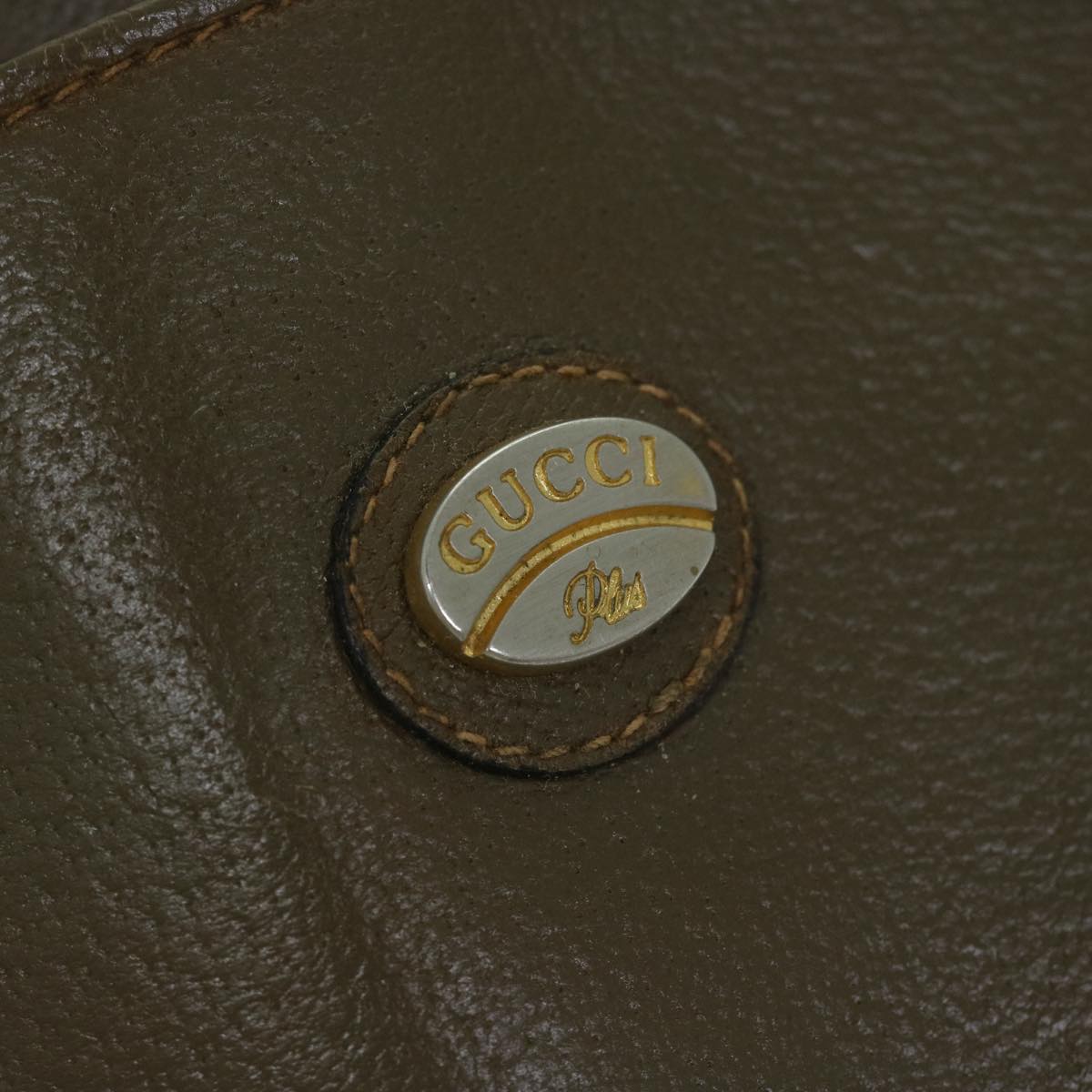 GUCCI Shoulder Bag Leather Beige Auth 59969