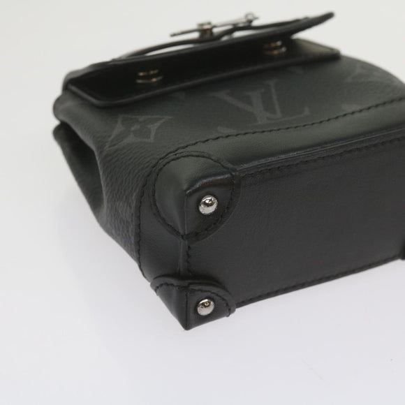 LOUIS VUITTON Monogram Eclipse Mini Steamer Pouch M00340 LV Auth 60001SM