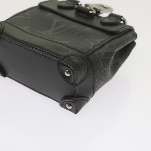 LOUIS VUITTON Monogram Eclipse Mini Steamer Pouch M00340 LV Auth 60001SM