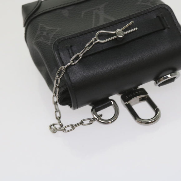 LOUIS VUITTON Monogram Eclipse Mini Steamer Pouch M00340 LV Auth 60001SM