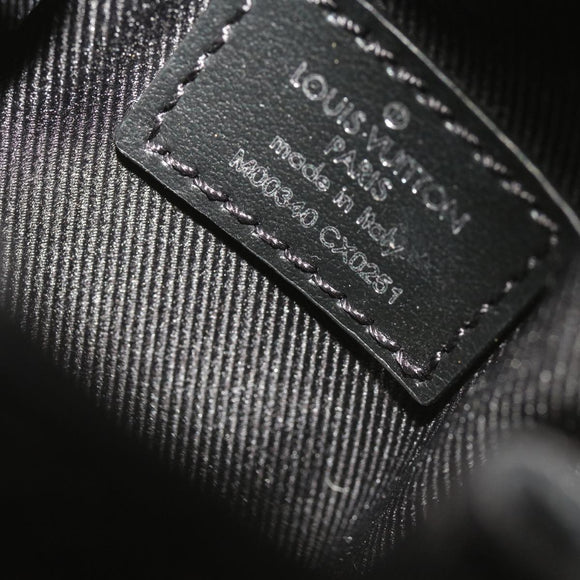 LOUIS VUITTON Monogram Eclipse Mini Steamer Pouch M00340 LV Auth 60001SM