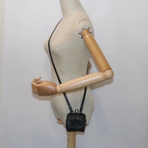 LOUIS VUITTON Monogram Eclipse Mini Steamer Pouch M00340 LV Auth 60001SM