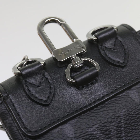 LOUIS VUITTON Monogram Eclipse Mini Steamer Pouch M00340 LV Auth 60001SM