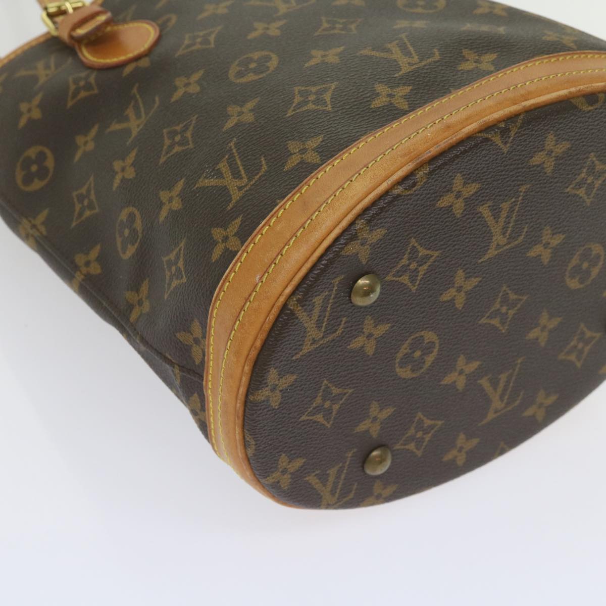 LOUIS VUITTON Monogram Bucket PM Shoulder Bag M42238 LV Auth 60006