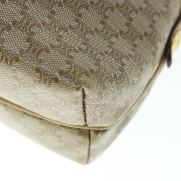 CELINE Macadam Canvas Umhängetasche Beige Auth 60008