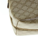 CELINE Macadam Canvas Shoulder Bag Beige Auth 60008-16