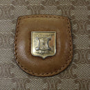 CELINE Macadam Canvas Shoulder Bag Beige Auth 60008-18