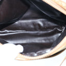 CELINE Macadam Canvas Shoulder Bag Beige Auth 60008-10