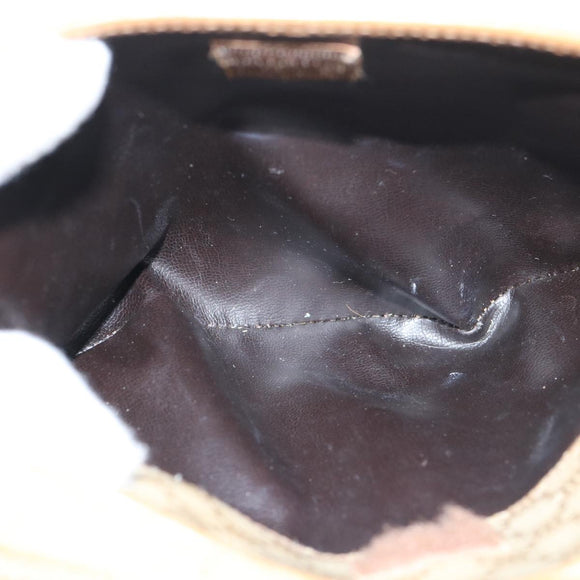 CELINE Macadam Canvas Shoulder Bag Beige Auth 60008