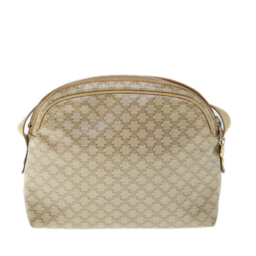 CELINE Macadam Canvas Shoulder Bag Beige Auth 60008 - 0