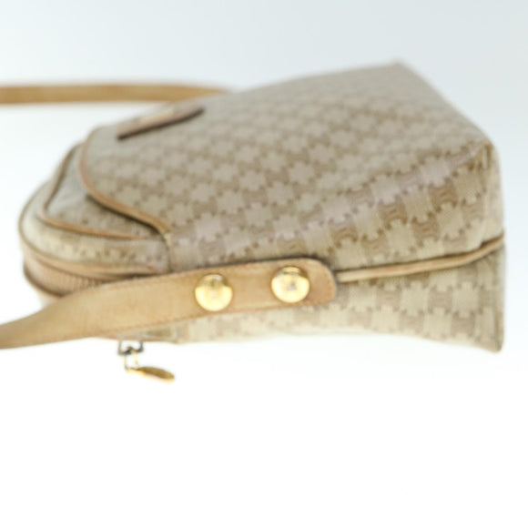 CELINE Macadam Canvas Umhängetasche Beige Auth 60008
