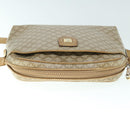 CELINE Macadam Canvas Shoulder Bag Beige Auth 60008-6