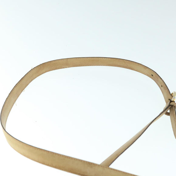 CELINE Macadam Canvas Umhängetasche Beige Auth 60008