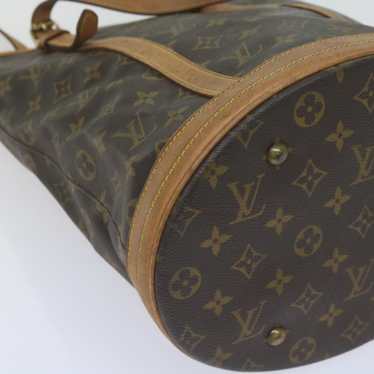 LOUIS VUITTON Monogram Bucket GM Shoulder Bag M42236 LV Auth 60016