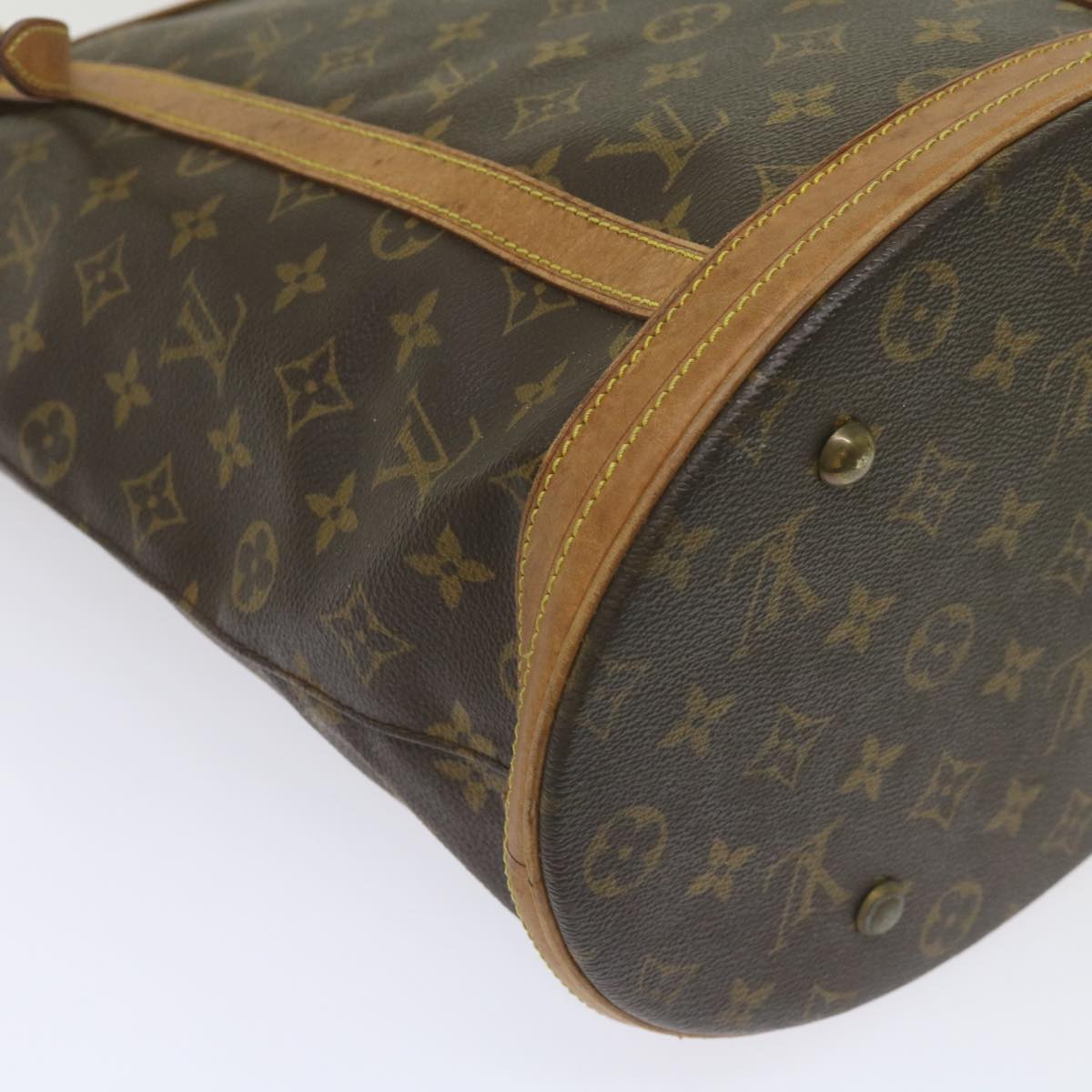 LOUIS VUITTON Monogram Bucket GM Shoulder Bag M42236 LV Auth 60016