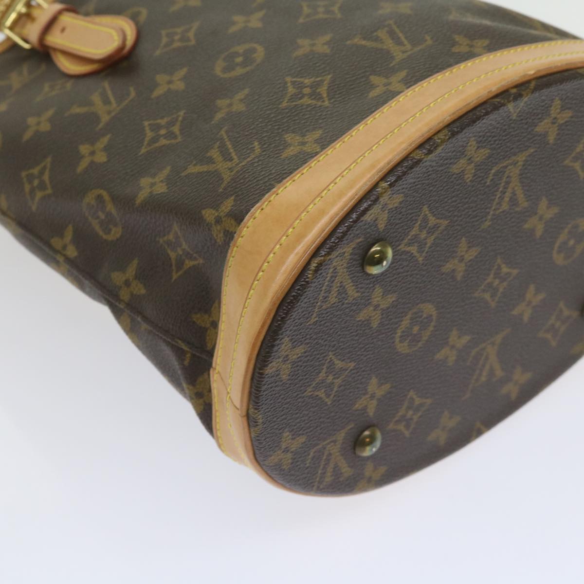 LOUIS VUITTON Monogram Bucket PM Shoulder Bag M42238 LV Auth 60017A