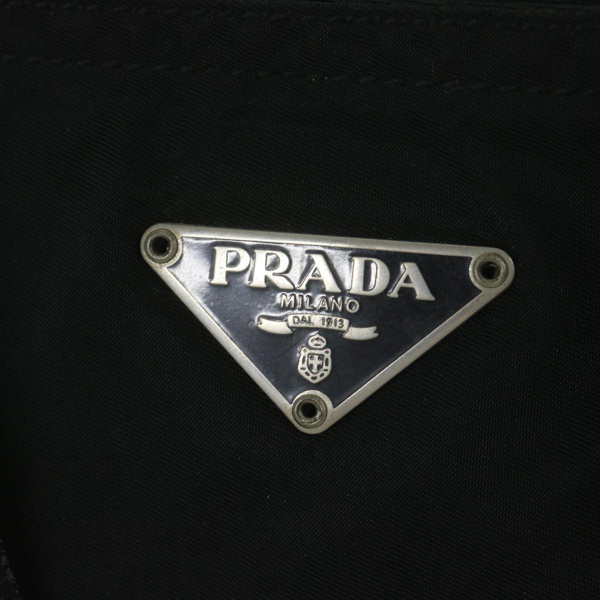 PRADA Shoulder Bag Nylon Black Auth 60046