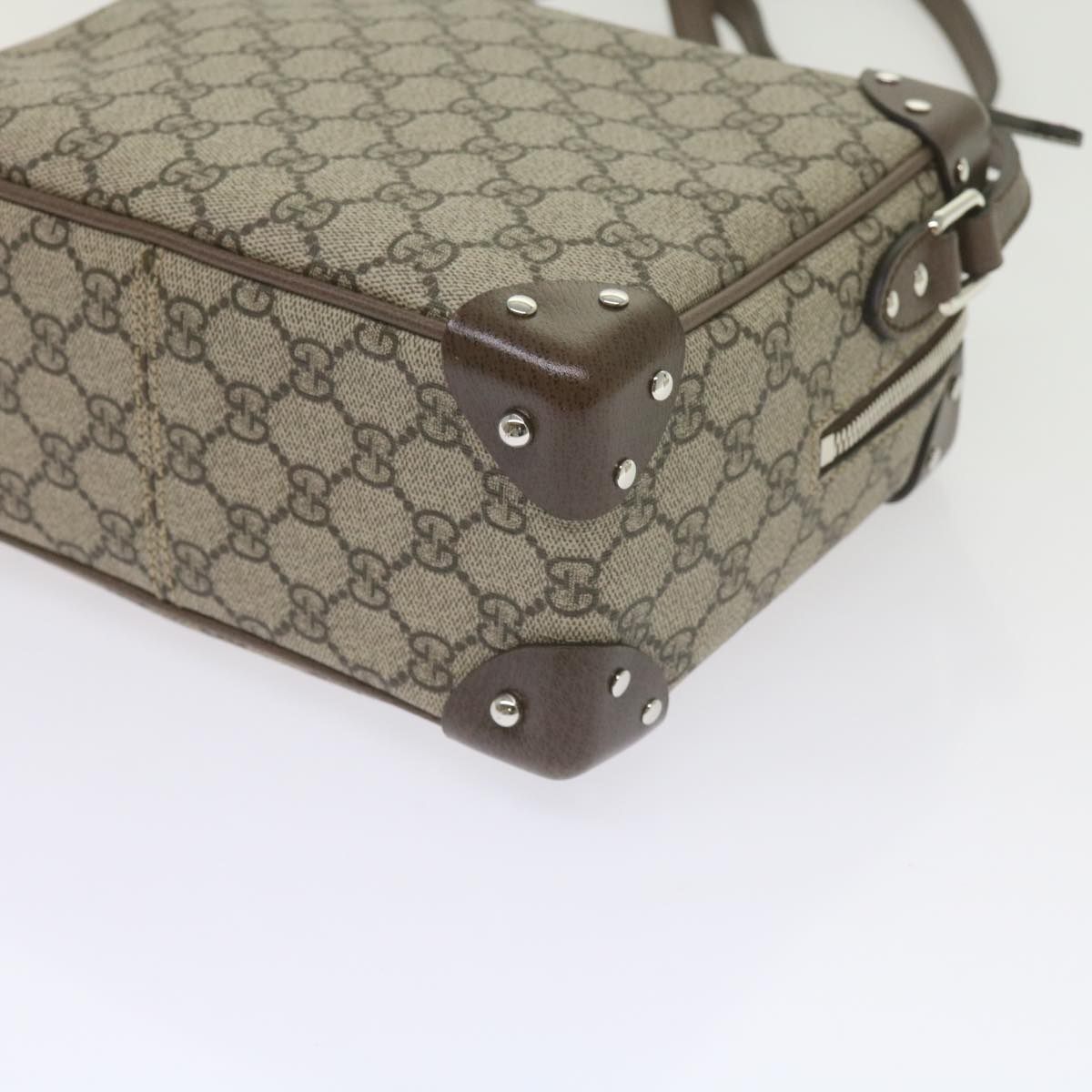 GUCCI GG Supreme Shoulder Bag Beige 626363 Auth 60070S