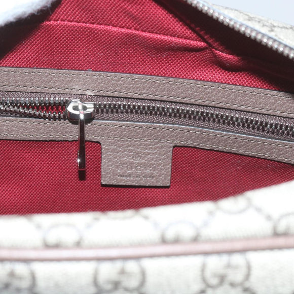 GUCCI GG Supreme Shoulder Bag Beige 626363 Auth 60070SV
