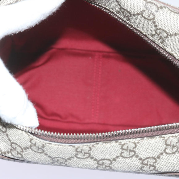 GUCCI GG Supreme Shoulder Bag Beige 626363 Auth 60070SV