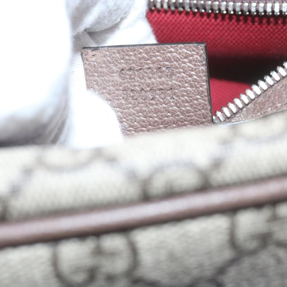 GUCCI GG Supreme Shoulder Bag Beige 626363 Auth 60070SV