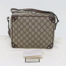 GUCCI GG Supreme Shoulder Bag Beige 626363 Auth 60070SV-12