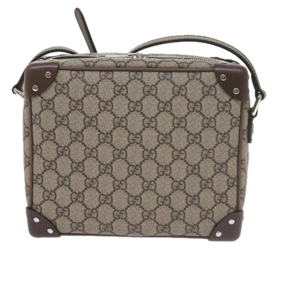 GUCCI GG Supreme Shoulder Bag Beige 626363 Auth 60070SV