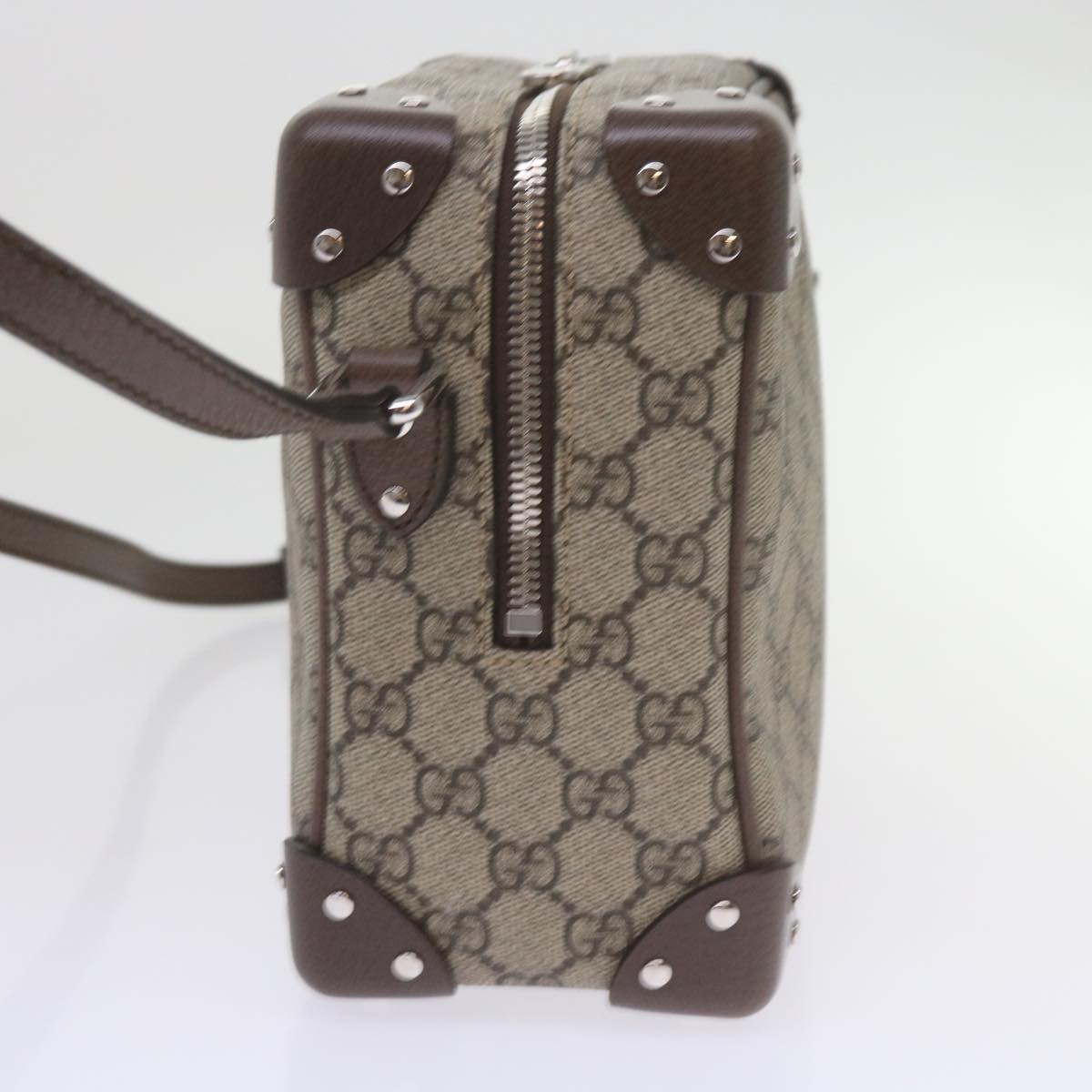 GUCCI GG Supreme Shoulder Bag Beige 626363 Auth 60070S