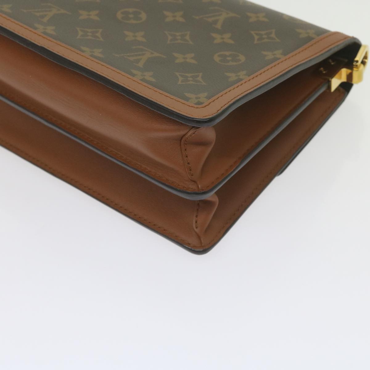 LOUIS VUITTON Monogram Reverse Dauphine MM Shoulder Bag M44391 LV Auth 60072A