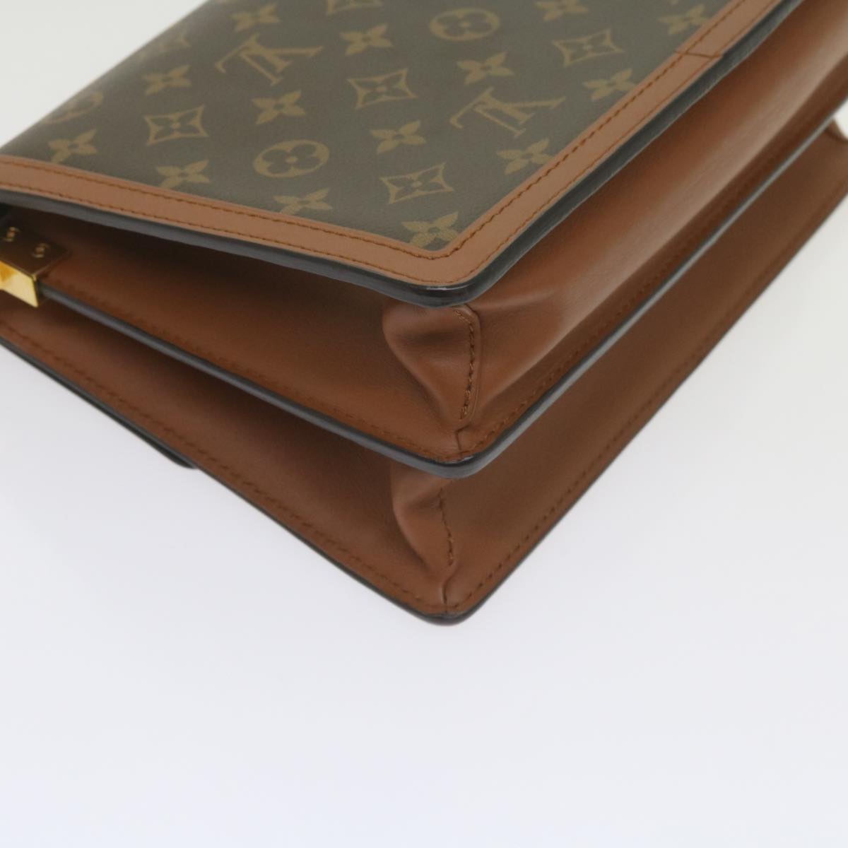 LOUIS VUITTON Monogram Reverse Dauphine MM Shoulder Bag M44391 LV Auth 60072A