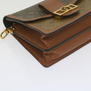 LOUIS VUITTON Monogram Reverse Dauphine MM Shoulder Bag M44391 LV Auth 60072M-15