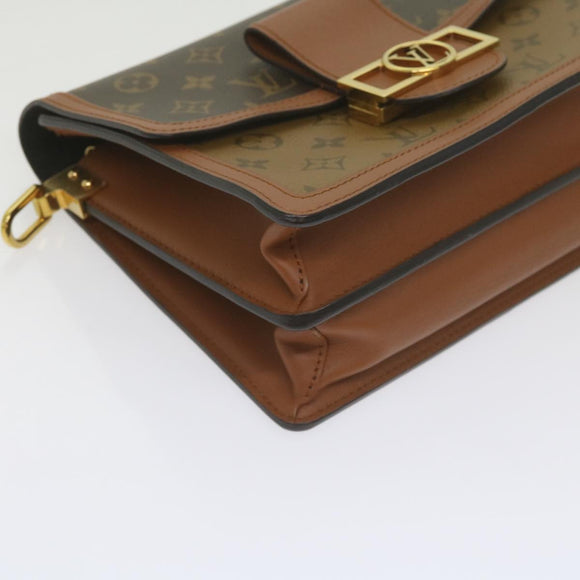 LOUIS VUITTON Monogram Reverse Dauphine MM Shoulder Bag M44391 LV Auth 60072M