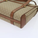 CELINE Macadam Canvas Shoulder Bag Beige Auth 60074-16