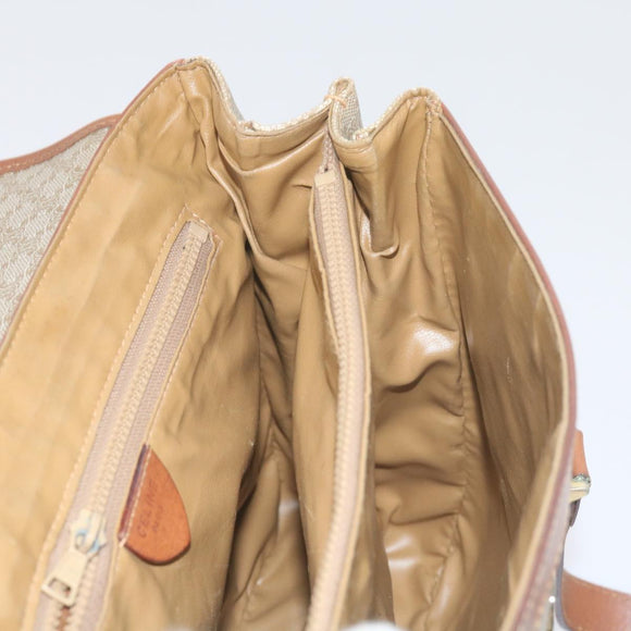 CELINE Macadam Canvas Umhängetasche Beige Auth 60074