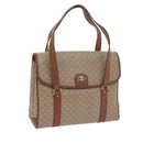 CELINE Macadam Canvas Umhängetasche Beige Auth 60074-1