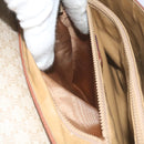 CELINE Macadam Canvas Shoulder Bag Beige Auth 60074-22