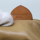 CELINE Macadam Canvas Shoulder Bag Beige Auth 60074-12