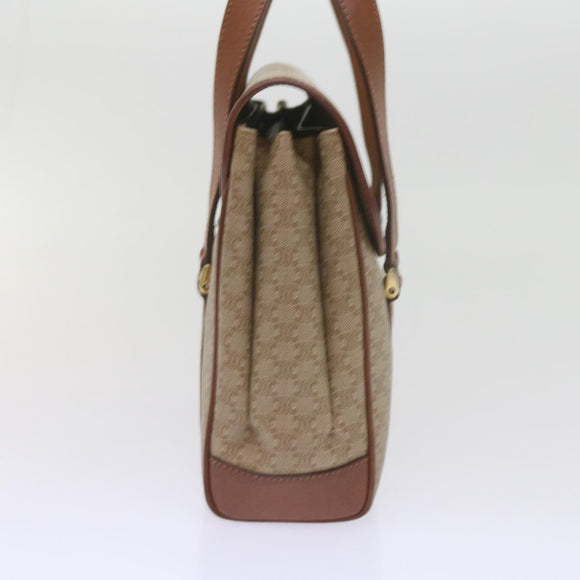 CELINE Macadam Canvas Umhängetasche Beige Auth 60074