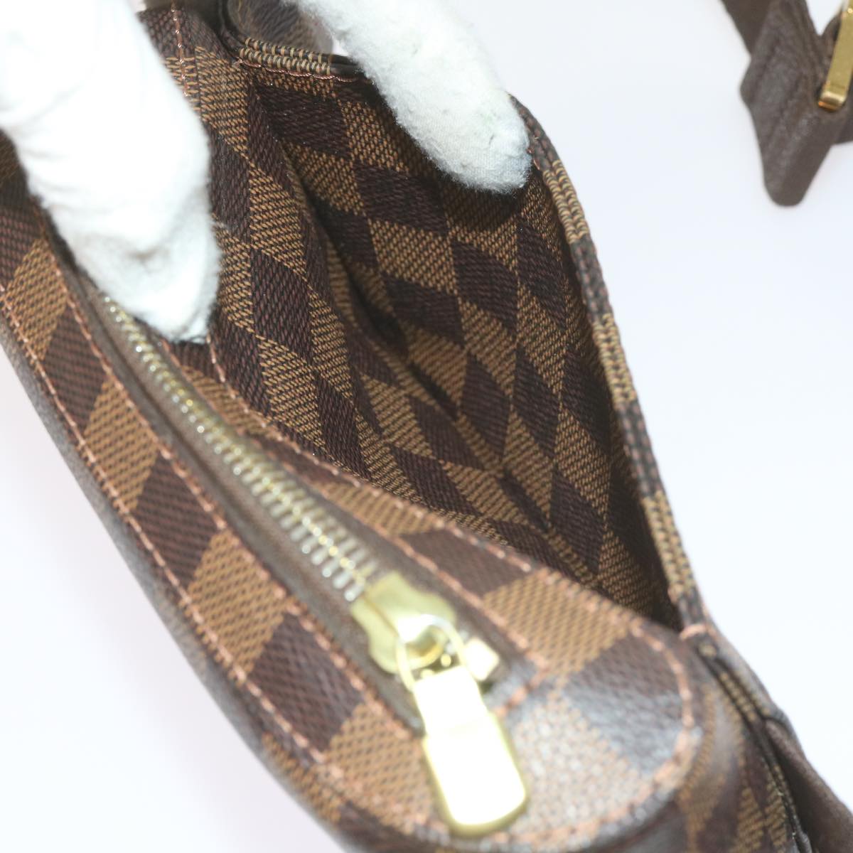 LOUIS VUITTON Damier Ebene Geronimos Shoulder Bag N51994 LV Auth 60076A