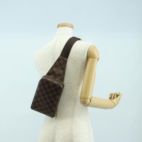 LOUIS VUITTON Damier Ebene Geronimos Shoulder Bag N51994 LV Auth 60076A
