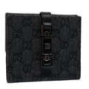 GUCCI GG Canvas Jackie Wallet Navy 05474 Auth 60080A-1