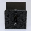 GUCCI GG Canvas Jackie Wallet Navy 05474 Auth 60080V-12