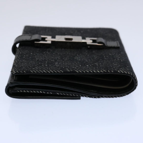 GUCCI GG Canvas Jackie Wallet Navy 05474 Auth 60080V