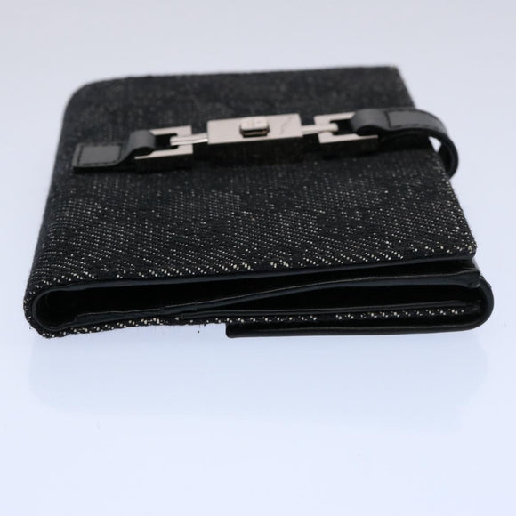 GUCCI GG Canvas Jackie Wallet Navy 05474 Auth 60080V