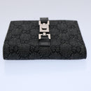 GUCCI GG Canvas Jackie Wallet Navy 05474 Auth 60080A-6