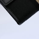 GUCCI GG Canvas Sherry Line Jackie Wallet Black White Auth 60081V-17