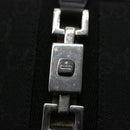 GUCCI GG Canvas Sherry Line Jackie Wallet Black White Auth 60081V-8