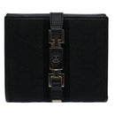 GUCCI GG Canvas Sherry Line Jackie Wallet Black White Auth 60081V-13