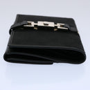 GUCCI GG Canvas Sherry Line Jackie Wallet Black White Auth 60081A-3