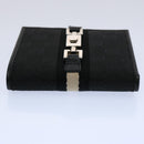 GUCCI GG Canvas Sherry Line Jackie Wallet Black White Auth 60081V-6